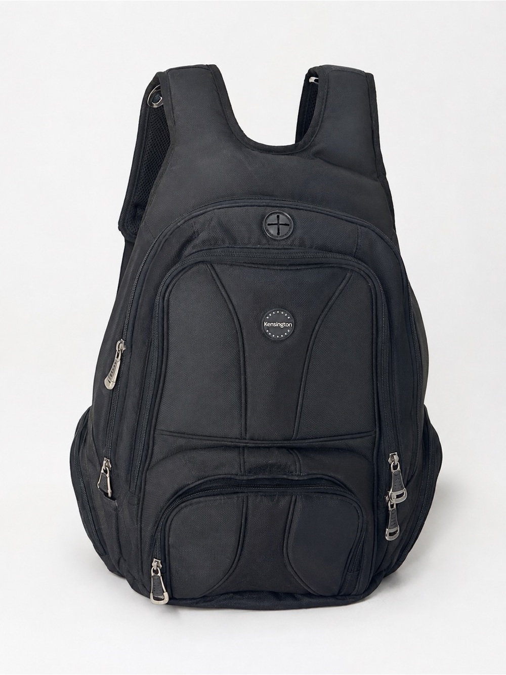 Kensington Black Men's Backpack with Multiple Compartments